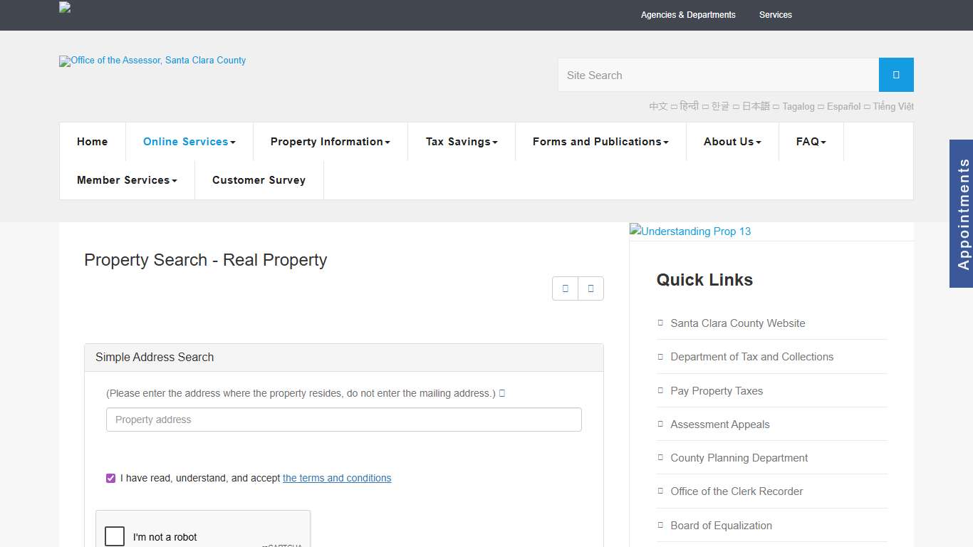 Real Property Search